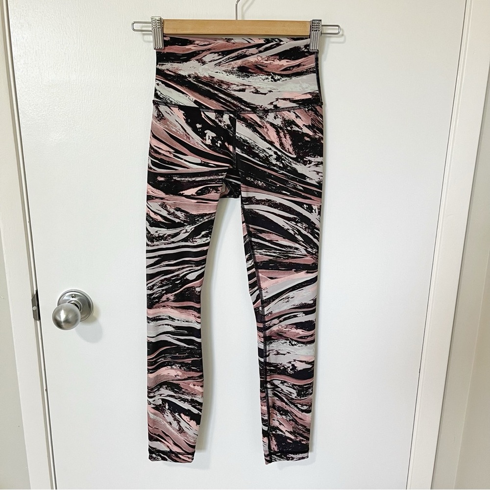 Lululemon Wunder Under High-Rise 7/8 Tight Luxtreme 25" Black Pink size 2